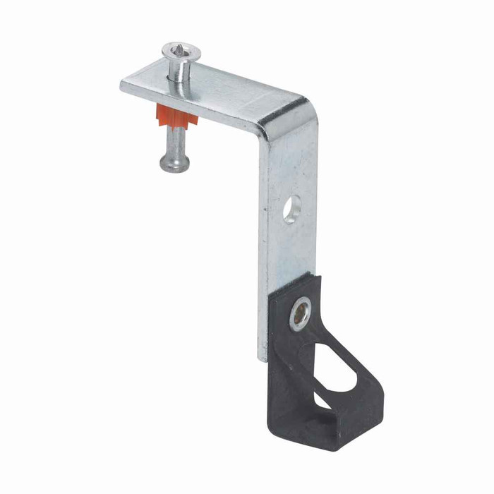 B-Line Eaton series all threaded rod and drop wire supports, Hangers, 1" Height, 1" Length, 1" Width, 0.1lbs, Drive pin fasteners, 0.25" threaded rod