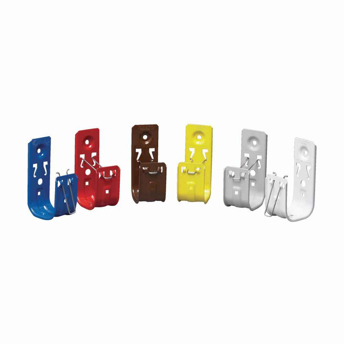 B-Line Eaton series data and low support fasteners, Cable hook, Wall mount, 1-5/16" hook, 1 J-hook, Equipment blue, Load capacity of 30 lbs, Steel