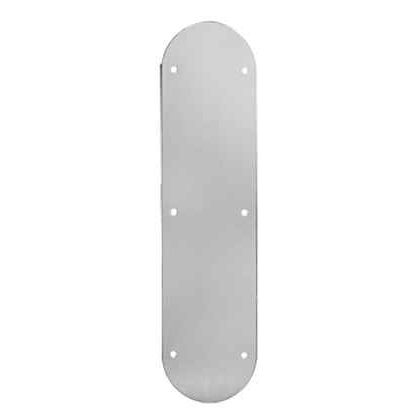 Rockwood 73REA 3" x 12" Round Corner Push Plate, Standard Gauge 0.0125