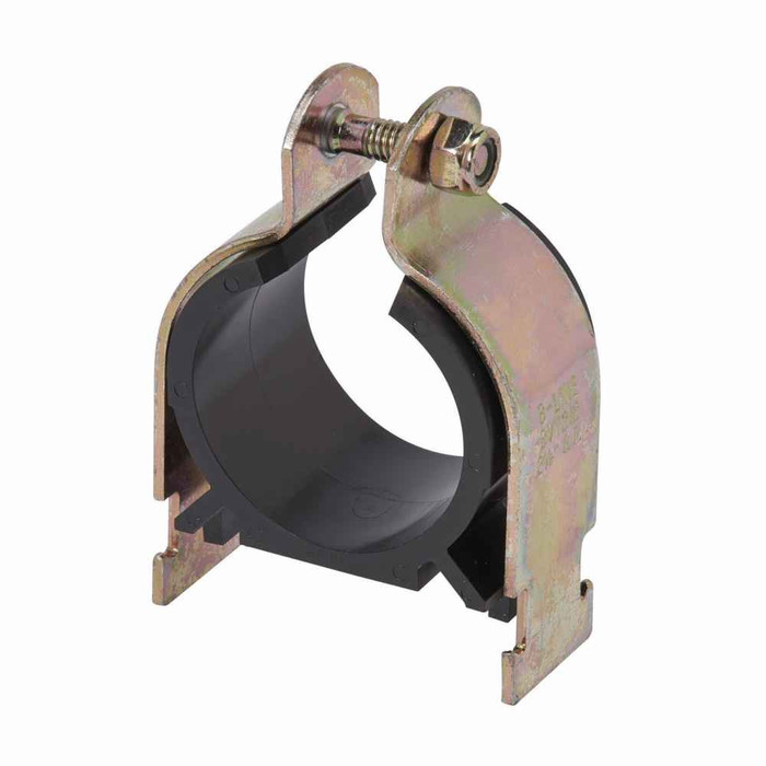 B-Line Eaton series strut pipe clamps and accessories, 1.86" height, 1.15" length, 600 lbs, Steel, Dampens vibration and noise, Vibra-clamp, Yellow zi
