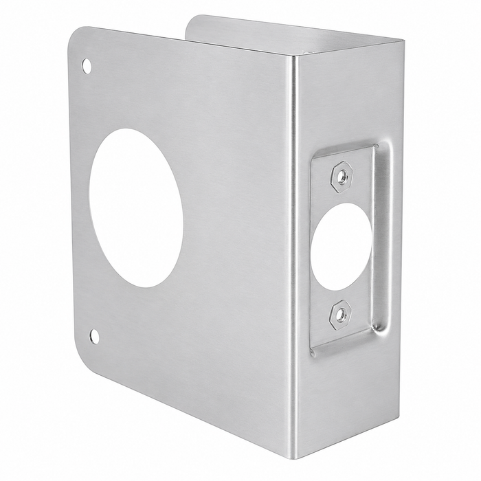 Don-Jo 5-CW 5 CW Wrap Around Plate 4" x 4.5" with 2-3/8" Backset for 1-3/8" Doors