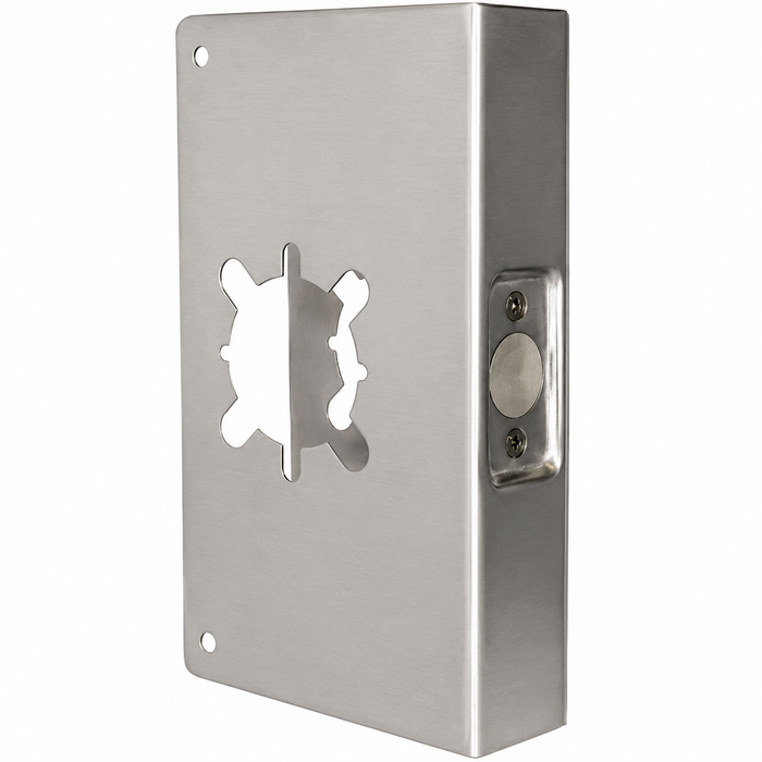 Don-Jo 33A Wrap Around Plate 6-1/2" x 9" for 1-3/4" Doors with 2-3/4" Backset Lockset Conversion