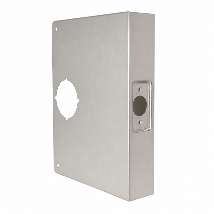 Don-Jo 55A-CW Wrap Around Plate 6-1/2" x 9" for 2-3/4" Backset Conversion on 1-3/4" Doors