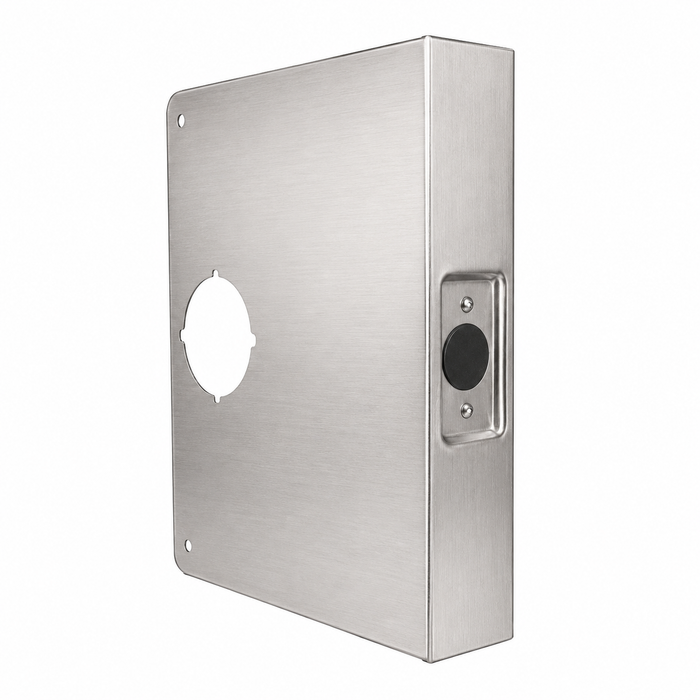 Don-Jo 55-CW 55 CW Wrap Around Plate 6-1/2" x 9" for 5" Backset Locksets on 1-3/4" Doors