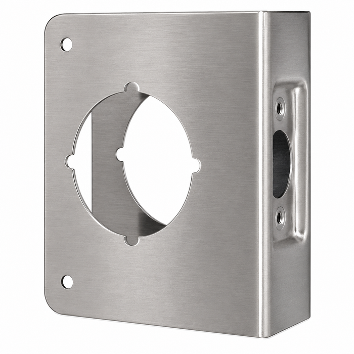 Don-Jo 71-CW 71 Wrap Around for Cylindrical Door Locks — 4-1/4" x 4-1/2", 2-3/4" Backset, 1-3/8" Door
