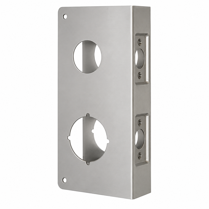 Don-Jo 154 Wrap Around Plate 4" x 9" with 4" CTC for Double Lock Combination Locksets