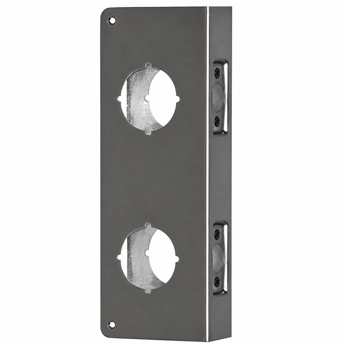 Don-Jo 261 Wrap Around Plate 4" x 9" for Double Lock Combination Locksets with 2-3/8" Backset and 1-3/4" Door