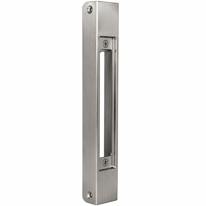 Don-Jo 504-FE Wrap Around Mortise Lock Door Reinforcement Plate — 12" x 1" for 1-3/4" Doors