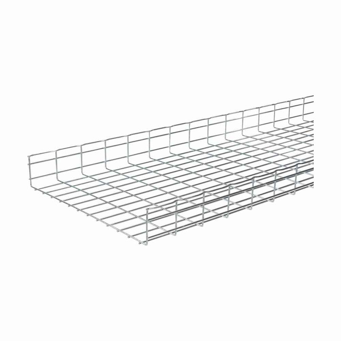 B-Line Eaton series Flex tray wire basket tray, Reended for exterior and corrosive applications, Hot-dip galvanized, Steel, 95.5" actual area inside t