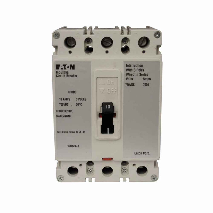 B-Line Eaton Series C DC/PvGard complete , F-, HFD, Complete , Fixed thermal, fixed magnetic trip type, Three-pole, 80A, 600 Vac, 250 Vdc, 42 kAIC at