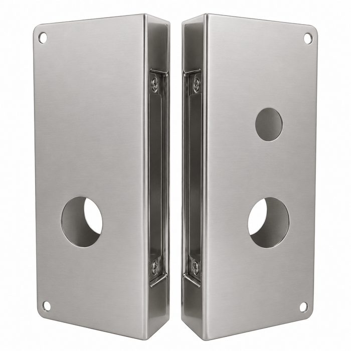 Don-Jo 8255-CW Wrap Around Plate 5-1/8" x 12" with 2-3/4" Backset for Mortise Locks
