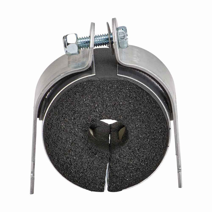 B-Line Eaton series strut pipe clamps and accessories, 1/2" insulation thickness, Steel, Pipe size 3-1/8", IPH series insert with lamp