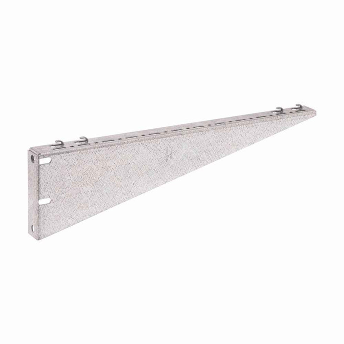B-Line Eaton series Flextray wire basket tray, 8" width, Steel, Pre-galvanized, Shelf brackets