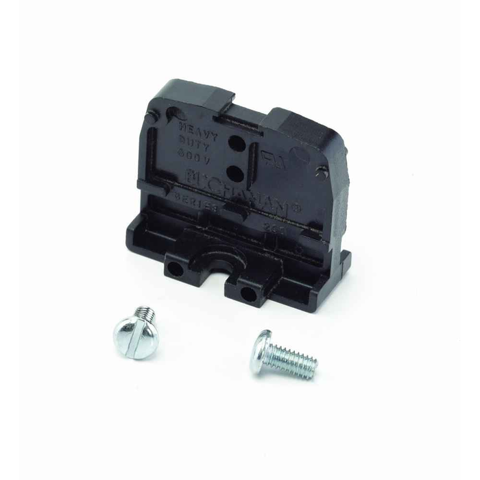 B-Line Eaton series accessories,  12, Type 12-AW-14, Channel mount, Console accessories, Medium-duty flat base terminal block end