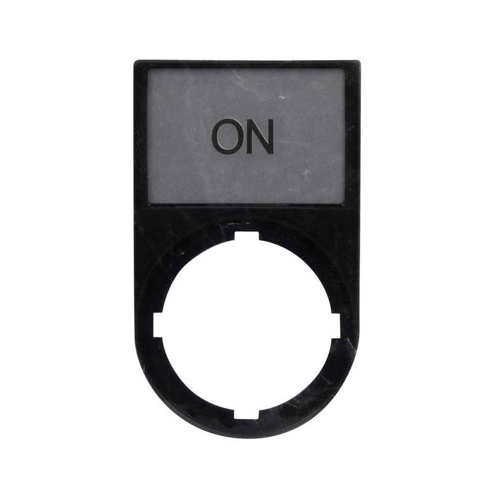 B-Line M22 Modular Pushbutton Legend Plate, Complete