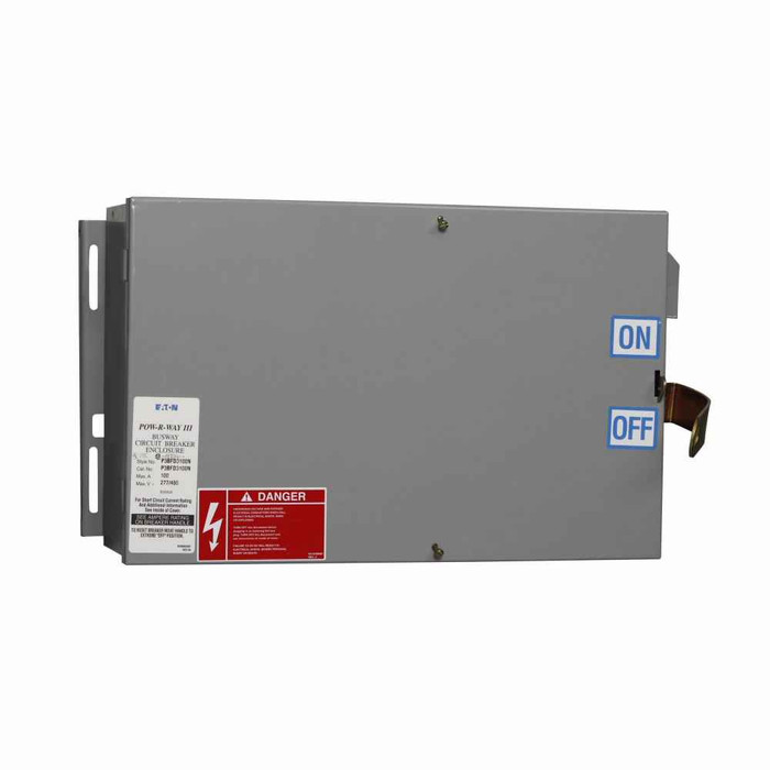 B-Line Pow-R-Way III Busway, Circuit Breaker Plug-in Unit, 3-Pole, 250 AMP, HJD Frame Type, 50% Internal Ground