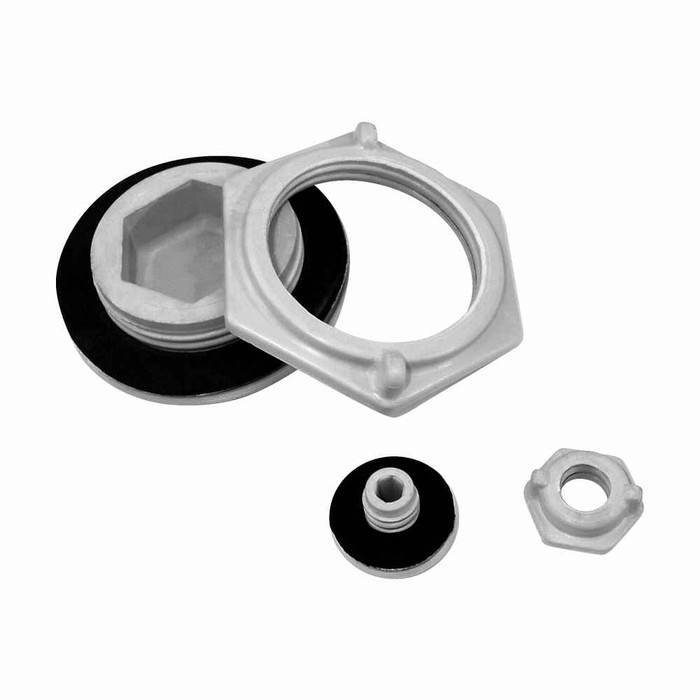B-Line Eaton series fiberglass accessories, 4X, 2-1/2 inch, Protects knockout openings and extra pushbuttons, Fiberglass, Oil-tight Hole seals, Fiber