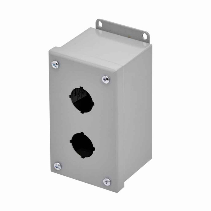B-Line Eaton series push button enclosures, 14" height, 3" length, 13" width, 12, Hinged cover, PB enclosure, Surface mounted, Small single door, Ext