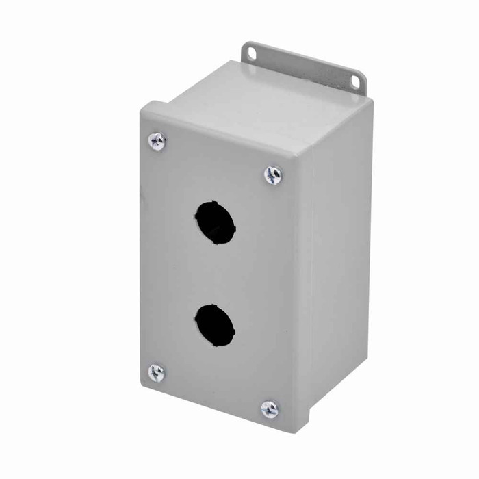 B-Line Eaton series push button enclosures, 5.75" height, 3" length, 3.25" width, 12, Screw cover, PBM enclosure, Surface mounted, Small single door,