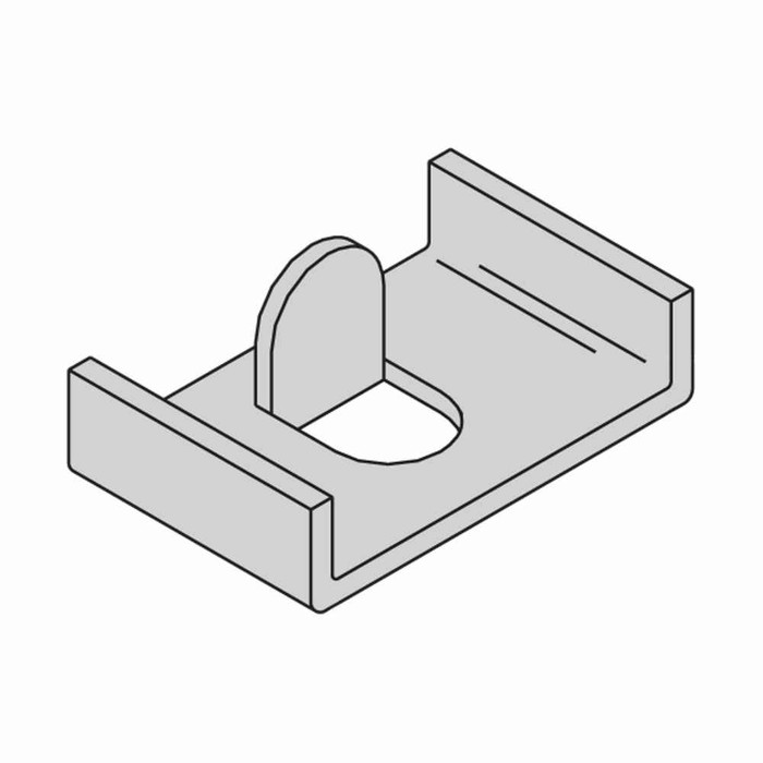 B-Line Eaton series open racks, 11 Gauge steel, 1/2"-13 thread size, Yellow zinc, 2" X 9/16" Tabbed framing clip