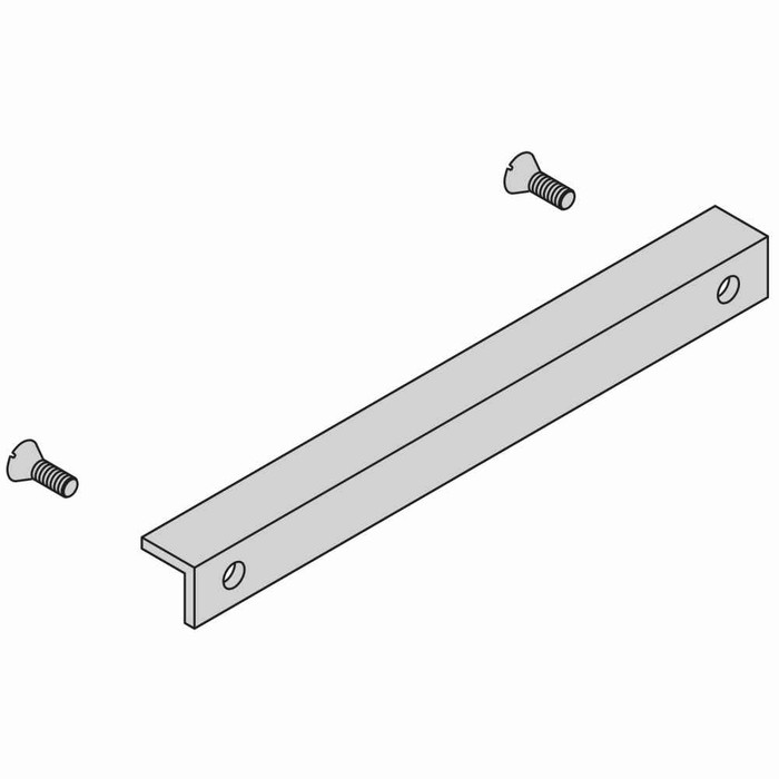 B-Line Eaton series open racks, Steel, 3/8"-16 mounting hardware, 2-1/2" Space between racks, Aluminum - brushed, Used with rack extension kit, Top