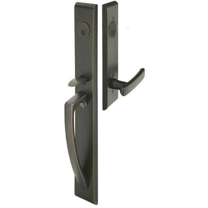 Emtek Emtek 4826 Orion Double Cylinder Entrance Handleset - Brass Tubular EMTEK-4826
