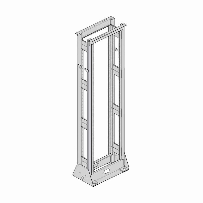 B-Line Eaton series open racks, 850 lb load cap, Black powder coat, E2Z4 steel, Cabinet