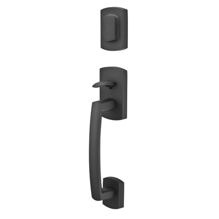Emtek Emtek 450721 Ridgemont Entrance Handleset - Sandcast Bronze Tubular - Dummy EMTEK-450721
