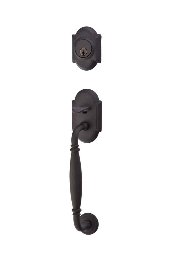 Emtek Emtek 460232 Sectional with Normandy Grip Entrance Handleset - Wrought Steel Tubular - Dummy EMTEK-460232