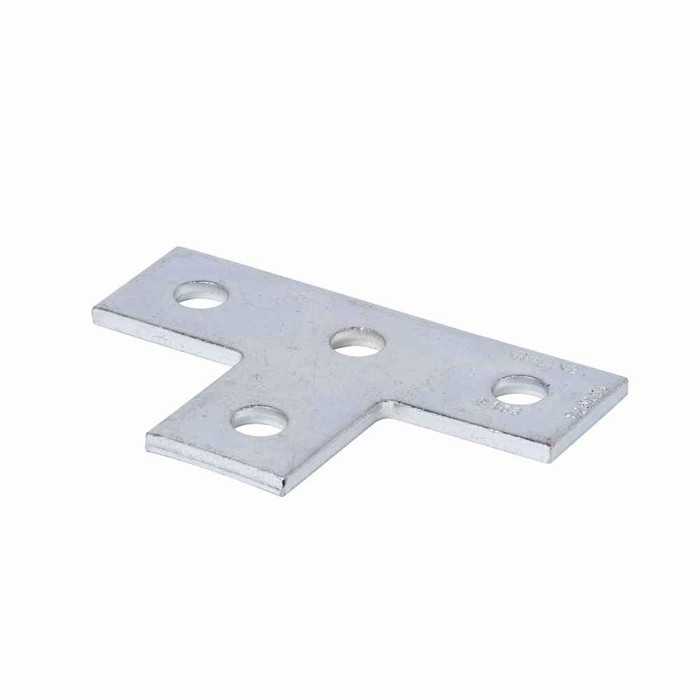 B-Line B133GRN Eaton series strut fittings and accessories, 5.37" Height, 3.5" Length, 1.62" Width, .75lbs, Steel, Flat four hole tee plate | Pre assembled, Thickness 1/4 in, DURA GREEN