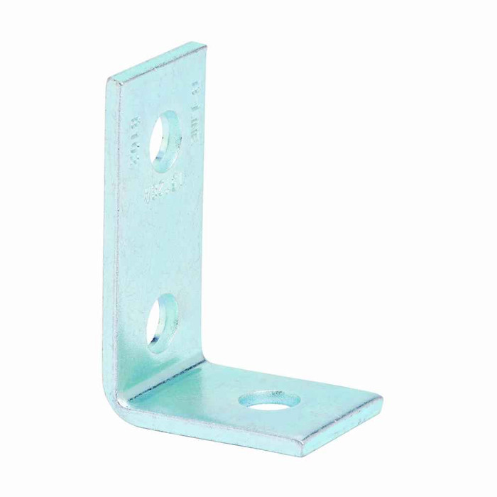 B-Line B102SS4 Eaton series strut fittings and accessories, 2.25" Height, 3.5" Length, 1.62" Width, 0.56lbs, Steel, Pre-assembled fitting, Three hole corner angle, 90 deg, Stainless steel type 304