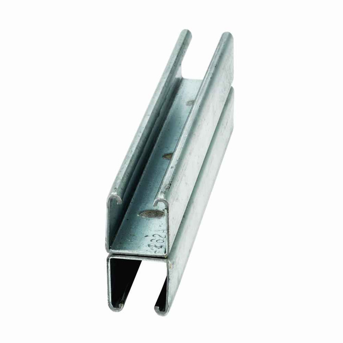 B-Line B22A-240HDG Eaton series strut back-to-back welded channel, 1.62" channel height, 240" channel length, 1.62" channel width, Steel, 12 Gauge, B22 channel type, Hot-dipped galvanized