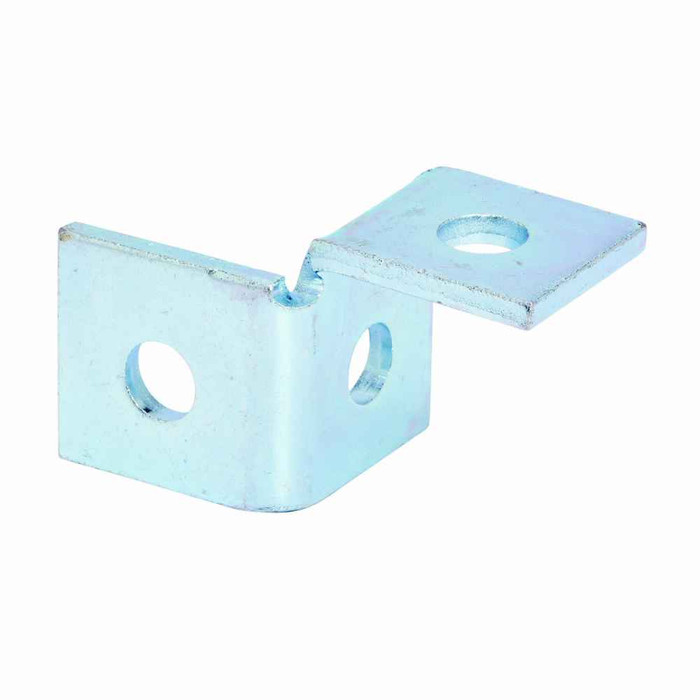 B-Line B267RGRN Eaton series strut fittings and accessories, 2.06" Height, 3.5" Length, 1.62" Width, .54lbs, Steel, Right hand three hole single corner wing fitting, DURA GREEN
