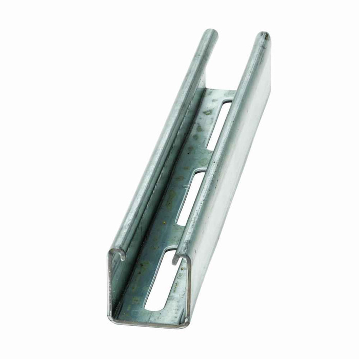 B-Line B22S-120SS4 Eaton series strut channel, 1.62" channel height, 120" channel length, 1.62" channel width, Steel, 12 Gauge, S hole pattern, B22 channel type, Stainless steel type 304