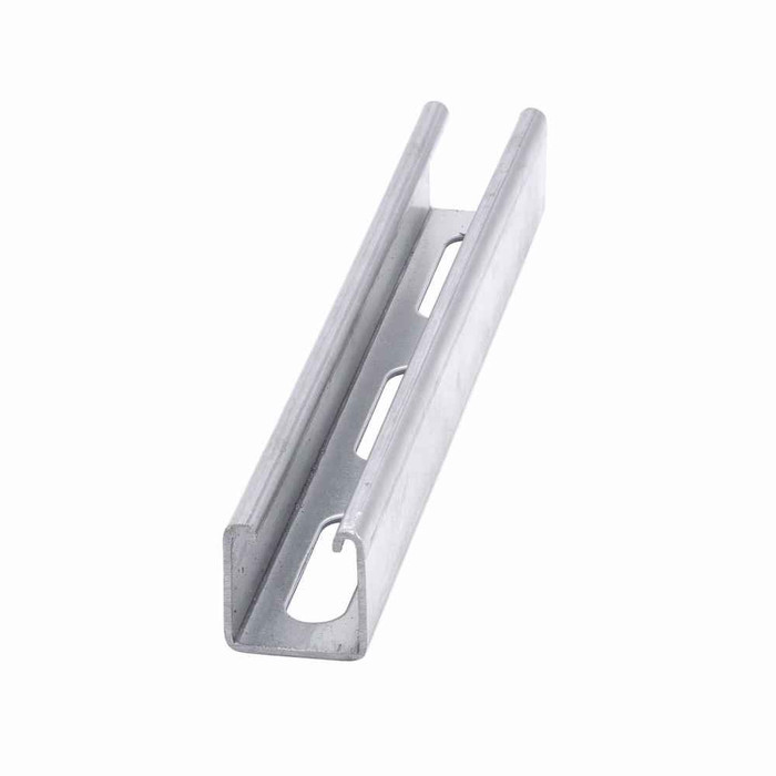 B-Line B22S58-120SS4 Eaton series strut channel, 1.62" channel height, 120" channel length, 1.62" channel width, Steel, 12 Gauge, S58 hole pattern, B22 channel type, Stainless steel type 304