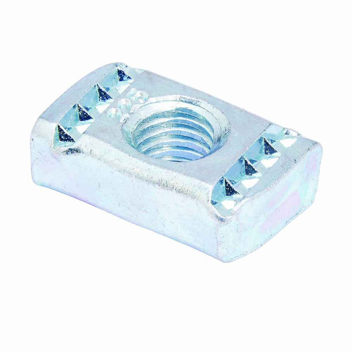 B-Line N226WOZN Eaton series strut channel, nuts, all threaded rod, Steel, Channel nuts, Nut without spring, Electro-plated zinc finish, 250 lbs pull out strength, 1000 lbs slip strength, 7/8"-9 thread size