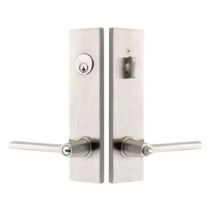 Emtek Emtek 5312 Modern Rectangular Two-Point Lockset - Brass Tubular - Single Cylinder EMTEK-5312