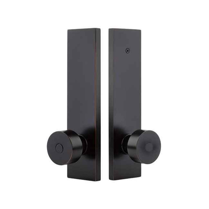 Emtek Emtek 5352 Modern Rectangular Single Point Lockset - Brass Tubular - Dummy (Pair) EMTEK-5352