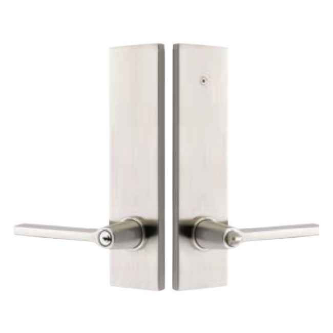 Emtek 5302 Modern Rectangular Single Point Lockset - Brass Tubular ...