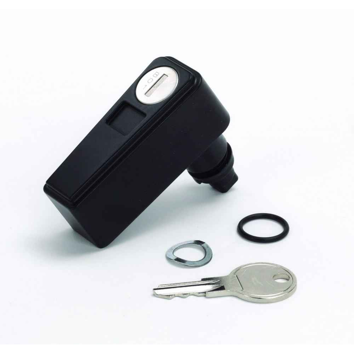 B-Line WMHK-04 Eaton series lock latch and handle, Interchangeable padlock, key-lock and no-lock handles, Type 4 and 12 premier enclosure handle inserts, Wall-mount handle