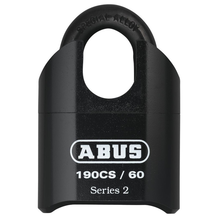 ABUS 190CS/60 4-digit Resettable Padlock, Black Color, Special Alloy Material