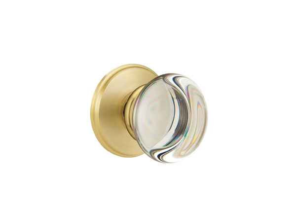 Emtek Emtek Classic Brass Crystal Knobsets - Providence Knob, Privacy Set EMTEK-CLASSIC-CRYSTAL-KNOBSETS-PROVIDENCE-PRIVACY