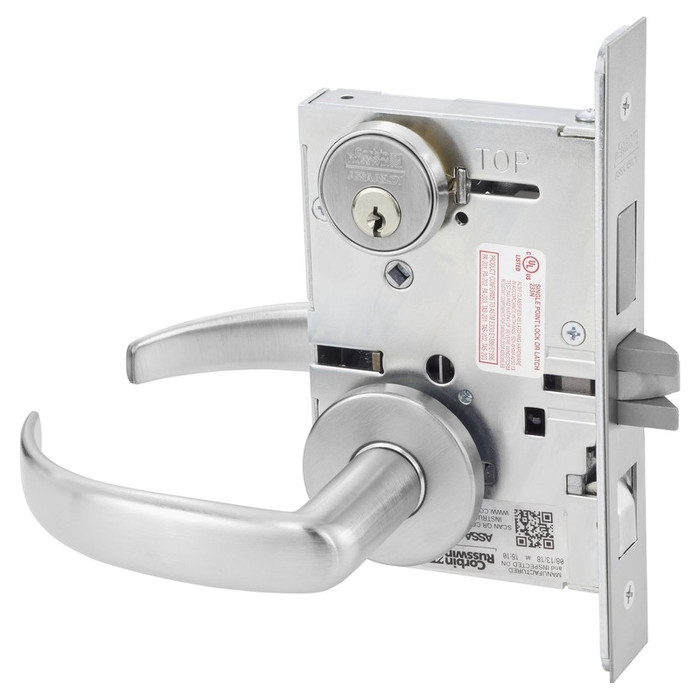 Corbin Russwin ML2082 Dormitory or Exit - Mortise Lock, Double Cylinder with Deadbolt