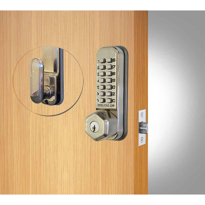 Codelocks CL250 Tubular Latch with Key Override