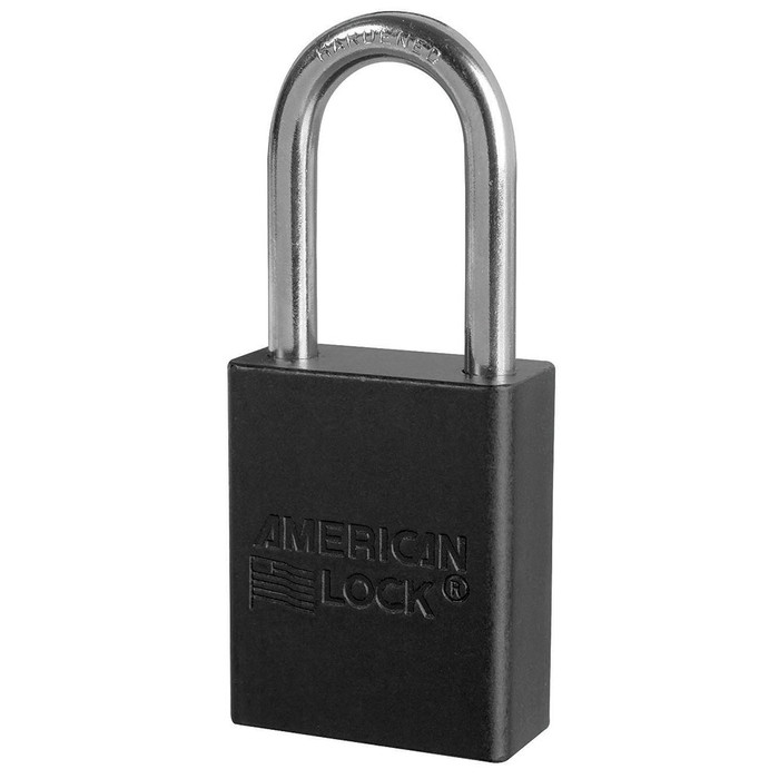 American Lock A1106UN Rekeyable Padlock with Boron Shackle 1-1/2in (38mm) Wide Solid Aluminum, Uncombinated Master Lock