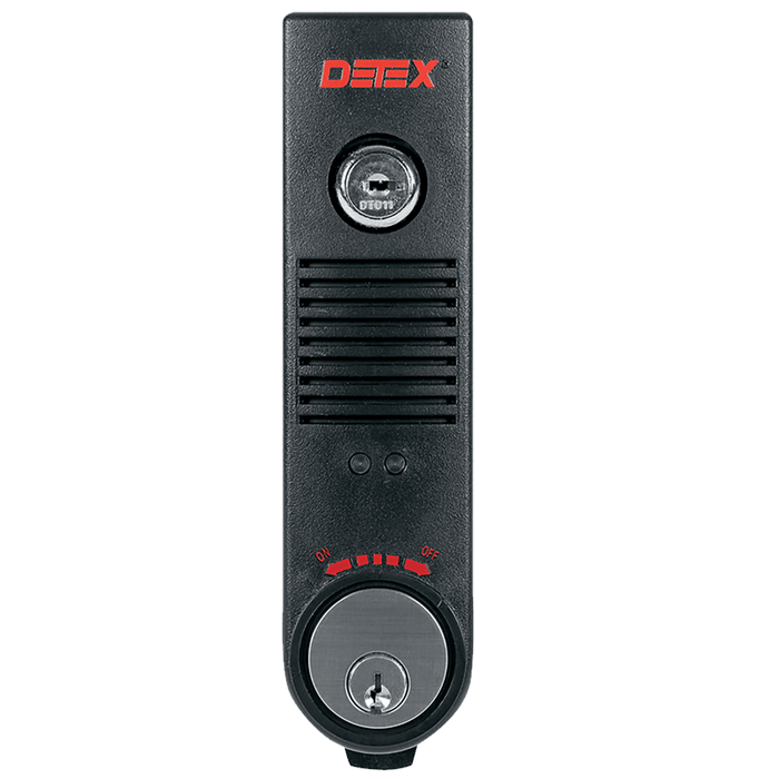 Detex EAX-500 Battery Powered Exit Alarm with Cylinder Lock and 100dB Piezo Horn