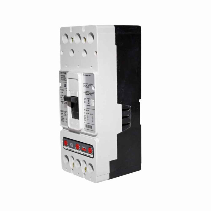 Eaton JG3200W Molded Case Engine Generator Circuit Breaker, Series C, JG-frame, Three-pole, 200A, Without terminals, Reverse feed, Thermal magnetic trip, 350-700 pickup, 72 kVA/58 kW at 240V, 144 kVA/116 kW at 480V, 181 kVA/144 kW at 600V generator