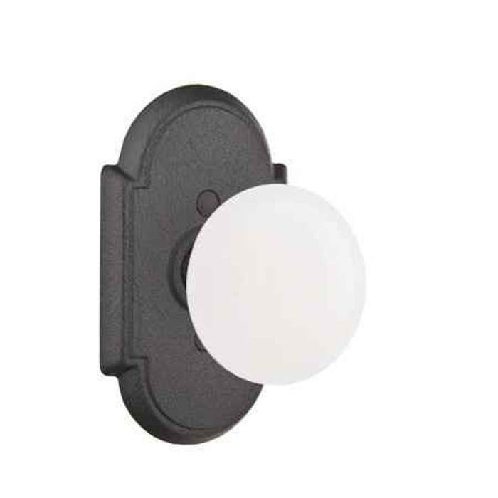 Emtek Emtek Wrought Steel Knobsets - Madison Ivory Knob, Privacy Set EMTEK-WS-CAST-KNOBSETS-MADISON-IVORY-PRIVACY