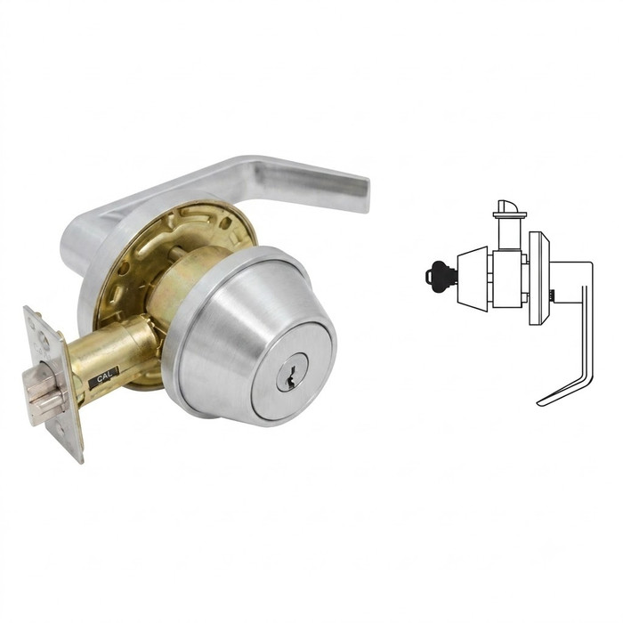 Cal-Royal Cal-Royal XP-T360-05 US26D Grade 2, Storeroom Lock, Explorer Series XP-T360-05-26D