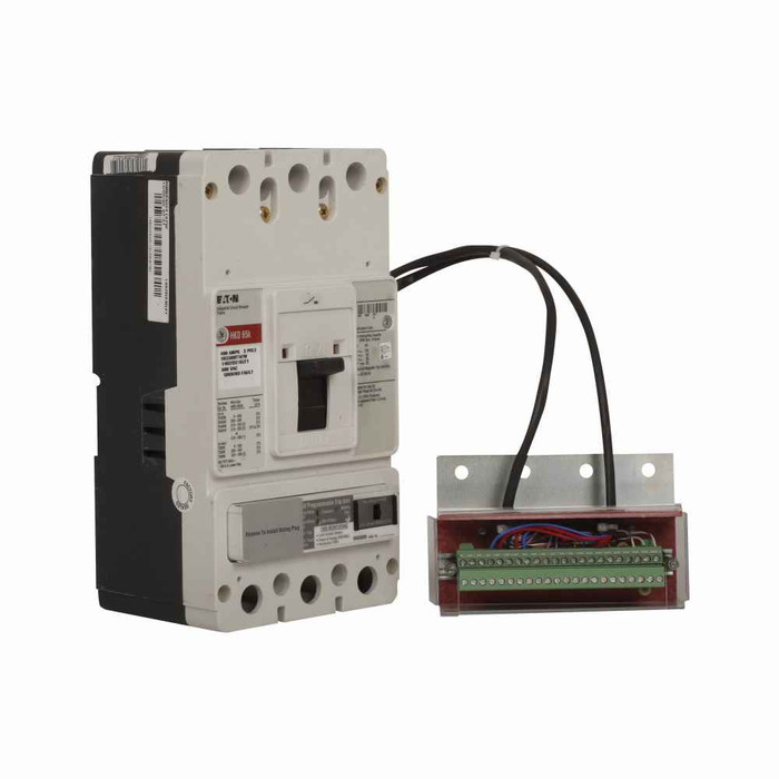 Eaton KD3400T52W Series C electronic molded case circuit breaker, K-frame, KD, Complete breaker, OPTIM 550, Electronic LSI trip type, Three-pole, 400A, 600 Vac, 250 Vdc, 65 kAIC at 240 Vac, 35 kAIC at 480 Vac, Without terminals, 50/60 Hz